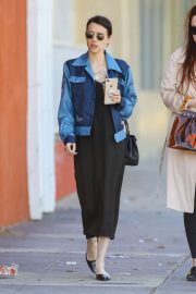 Emma Roberts in Long Dress - Out in Los Feliz