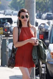 Emma Roberts in Short Dress - Out for lunch in Los Feliz