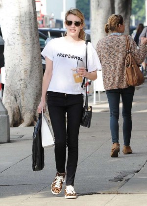 Emma Roberts in Tight Jeans out in West Hollywood