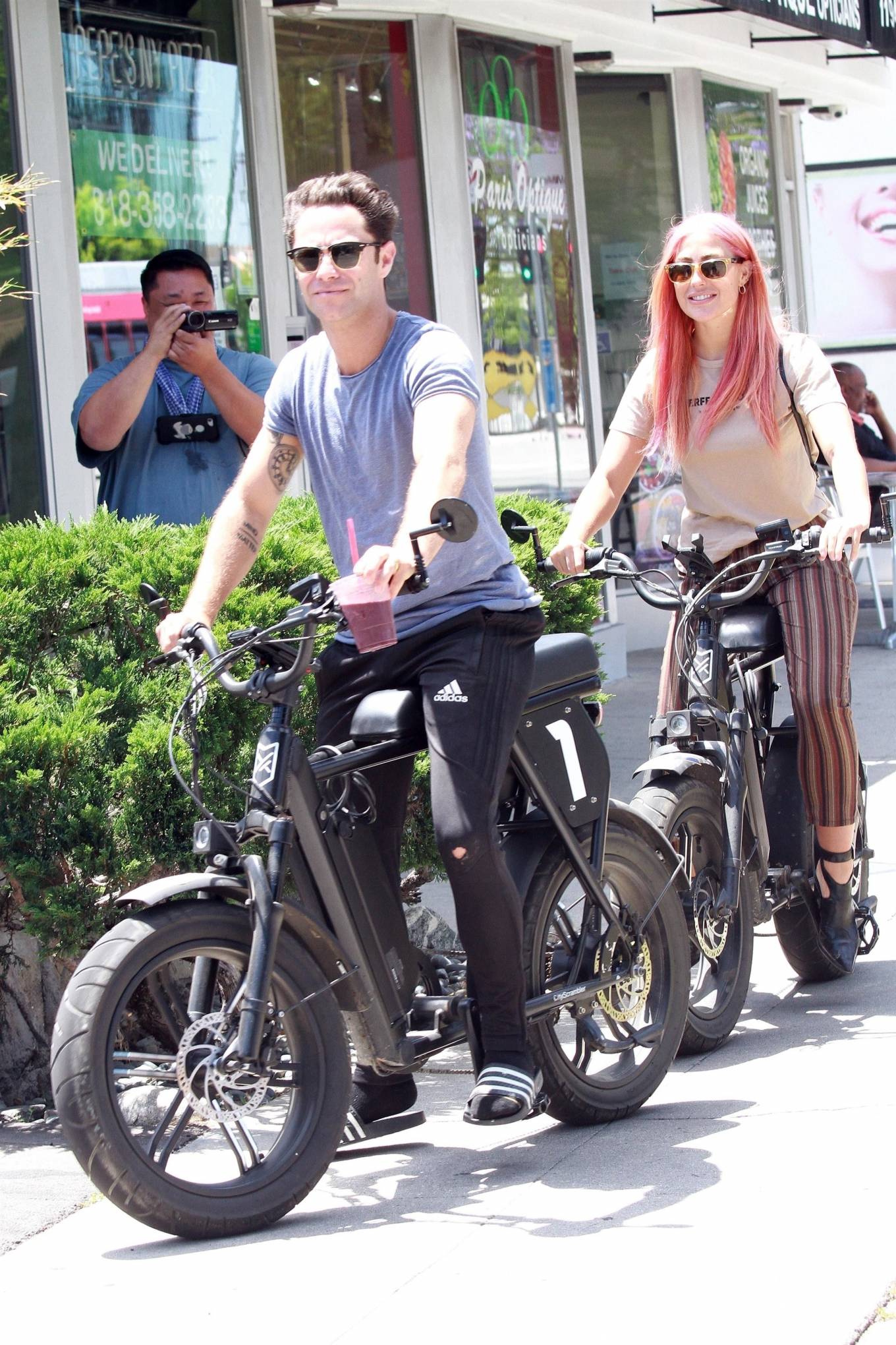 Emma Slater â€“ Bike riding in Studio City