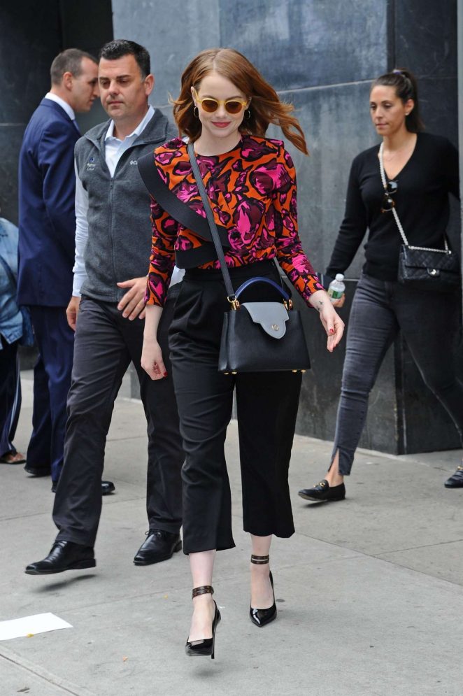 Emma Stone - Leaving the 'Great Minds Think Unalike' Event in NYC