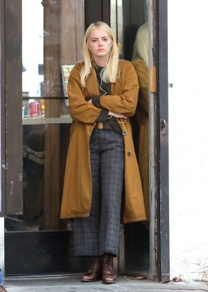 Emma Stone out for lunch in New York City