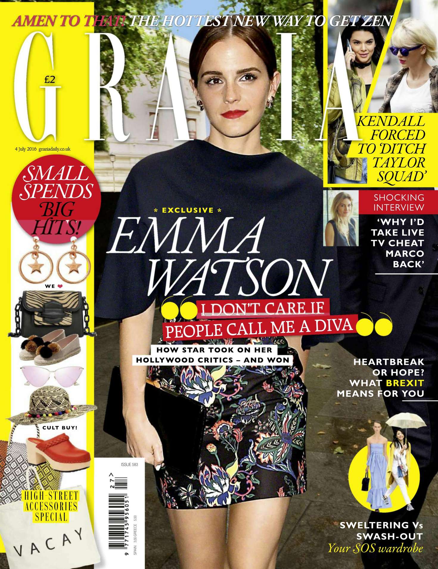 Emma Watson – Grazia UK Magazine (July 2016) | GotCeleb