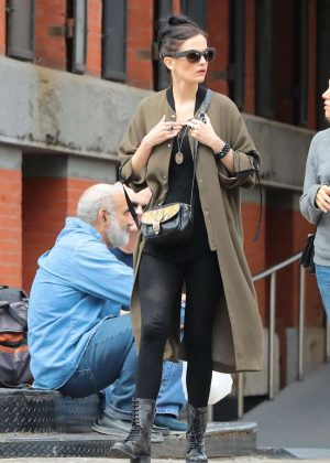 Eva Green out in New York City