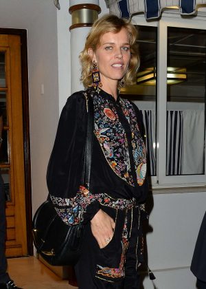 Eva Herzigova at Tetou restaurant in Cannes