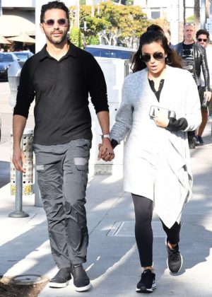 Eva Longoria and Jose Baston out for lunch in Beverly Hills