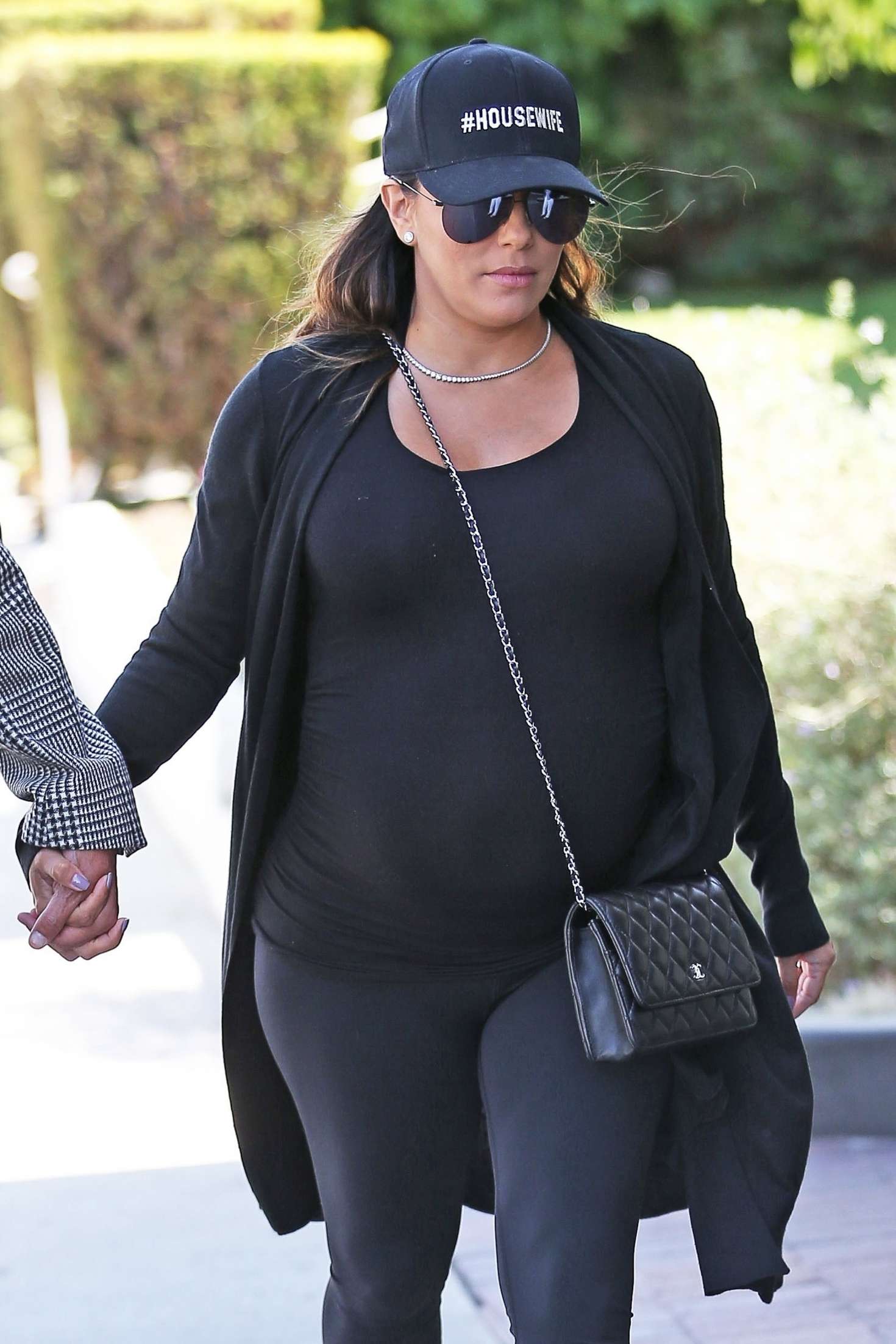 Eva Longoria in Black Outfit – Out in Beverly Hills | GotCeleb