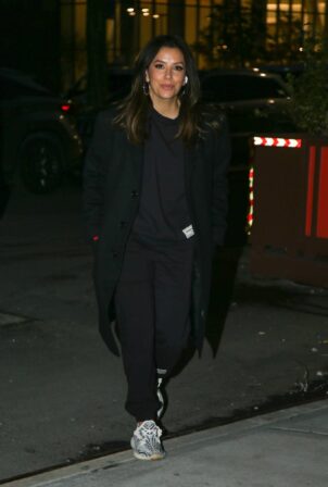 Eva Longoria - In 'The Giving Moment' activewear night out in New York