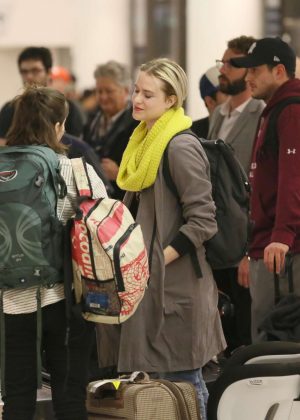 Evan Rachel Wood - Arrives in Los Angeles