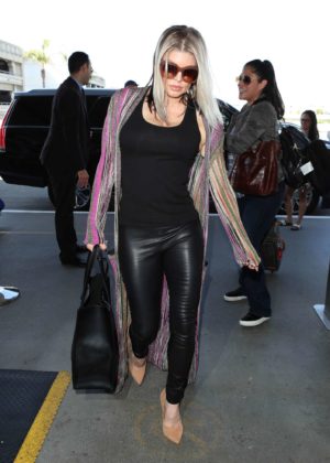 Fergie at LAX Airport in Los Angeles