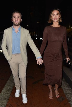 Ferne McCann - Is seen during a night out with her beau Lorri Haines in Manchester
