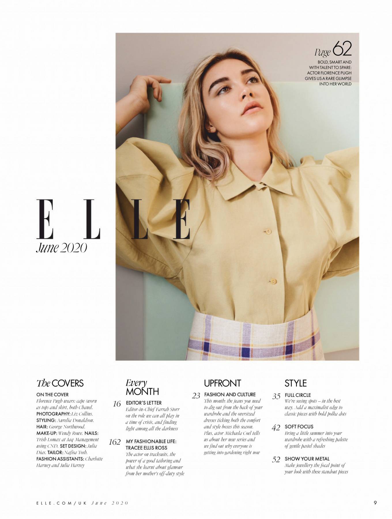 Florence Pugh â€“ Elle UK (June 2020)