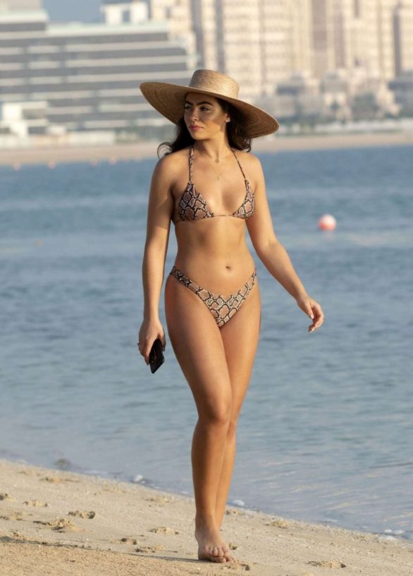 Francesca Allen in Bikini on holiday in Dubai