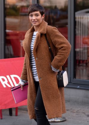 Frankie Bridge out in Leicester Square