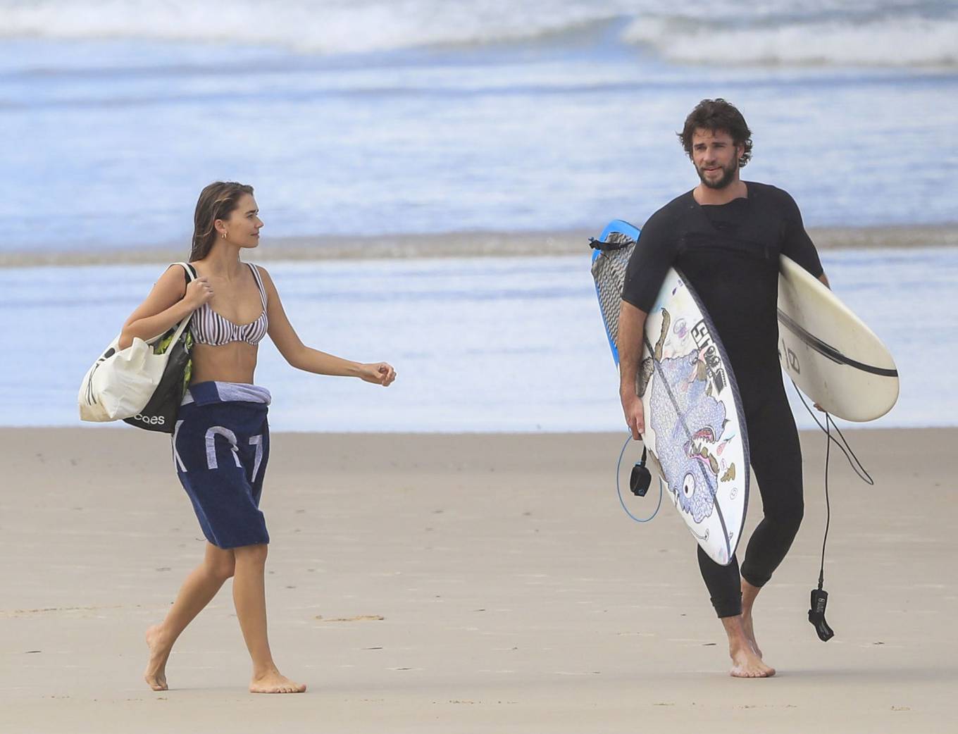 Gabriella Brooks in Bikini on the beach in Byron Bay