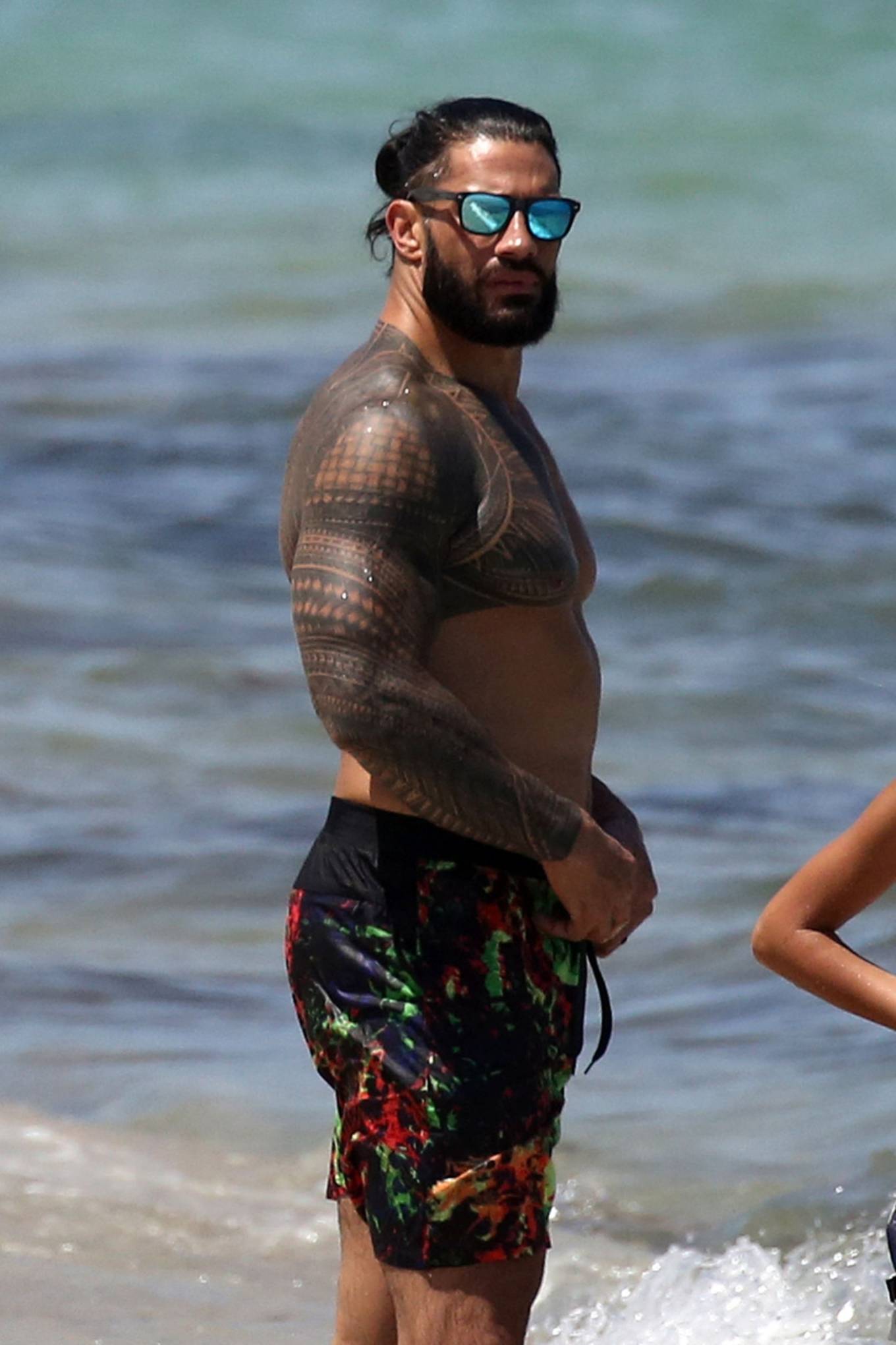 Galina Becker In A Bikini With Roman Reigns At The Beach In Miami 03 Gotceleb 1317