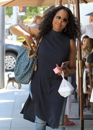 Garcelle Beauvais out for lunch in Beverly Hills