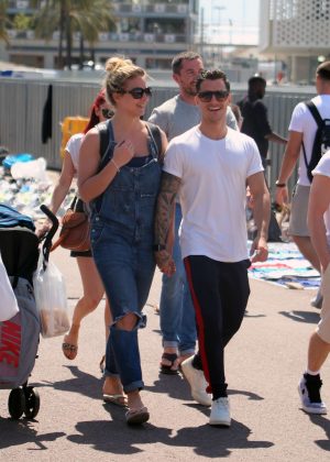 Gemma Atkinson and boyfriend Gorka Marquez out in Barcelona