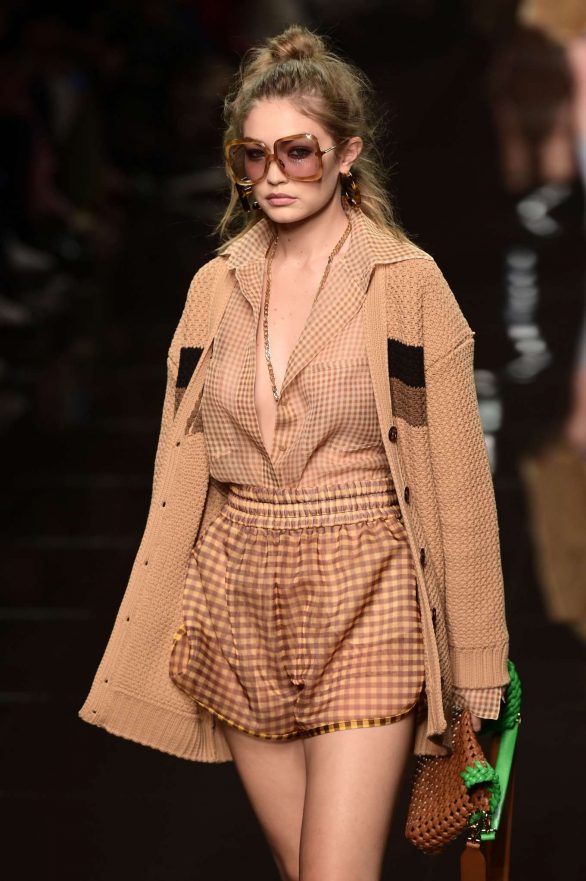 Gigi Hadid Fendi Runway Show At 2019 Milan Fashion Week