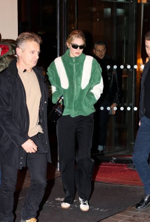 Gigi Hadid - On a night out at the Al-Ajami Lebanese restaurant in Paris