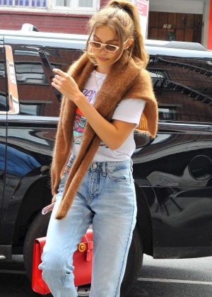 Gigi Hadid out for brunch in New York City