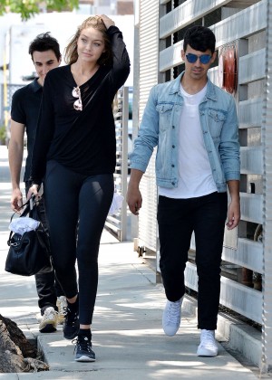 Gigi Hadid with Joe Jonas Out in LA