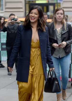 Gina Rodriguez - Leaving AOL Build in New York City