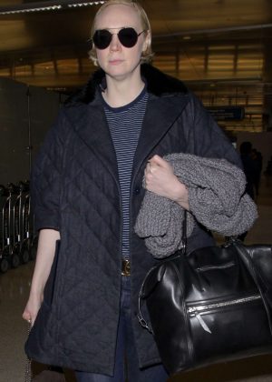 Gwendoline Christie - Arrives at LAX Airport in LA