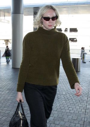 Gwendoline Christie at LAX International Airport in LA