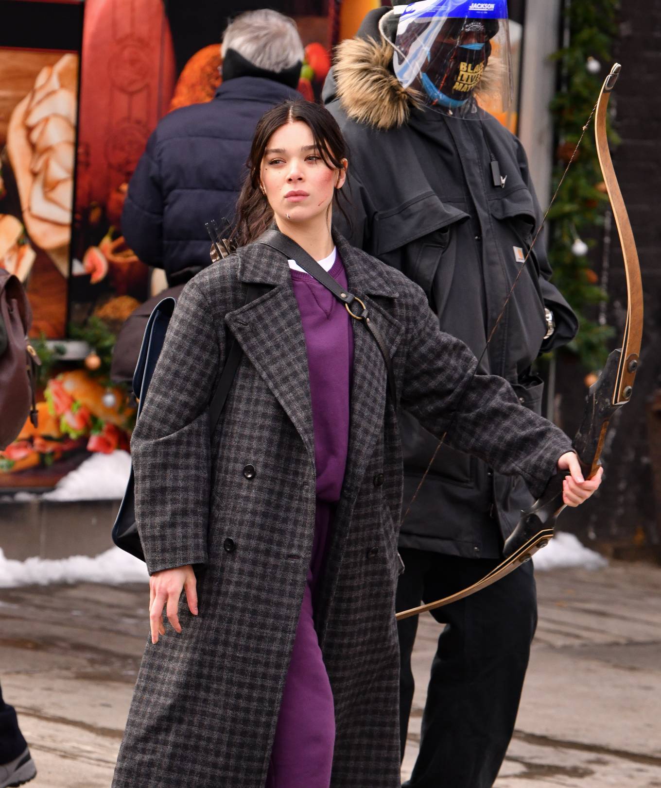 Hailee Steinfeld and Jeremy Renner – Filming ‘Hawkeye’ in NYC