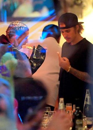 Hailey Baldwin and Justin Bieber: Leaves Ciprianis -02 | GotCeleb