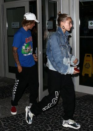 Hailey Baldwin and Justin Bieber - Night out in Miami