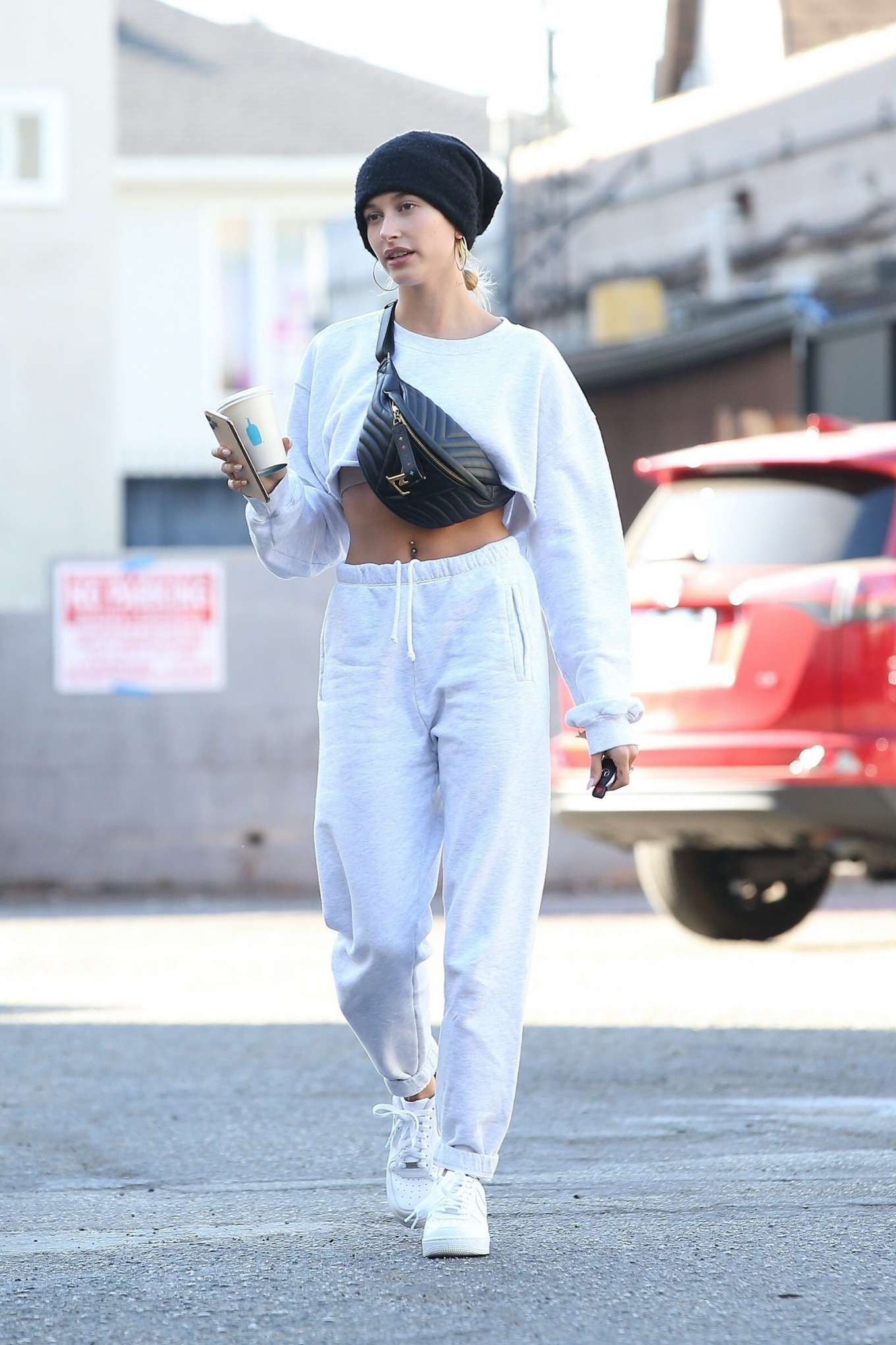 Hailey Baldwin Wears White Top In West Hollywood 02 Gotceleb