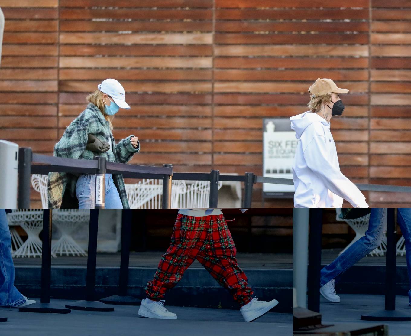 Hailey Bieber and Justin Bieber - Christmas shopping at Maxfield in