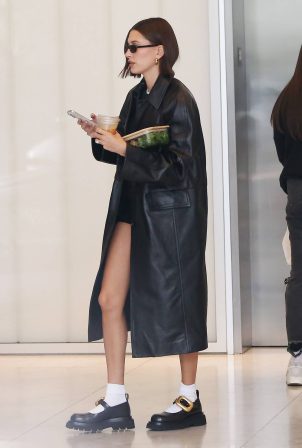 Hailey Bieber - Seen at Her Office In Beverly Hills