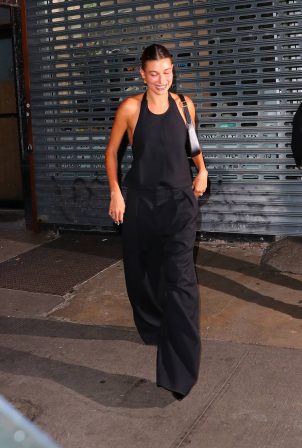 Hailey Bieber - Seen while leaving dinner at Carbone this evening in New York