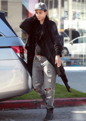 Halle Berry in Ripped Jeans out in West Hollywood