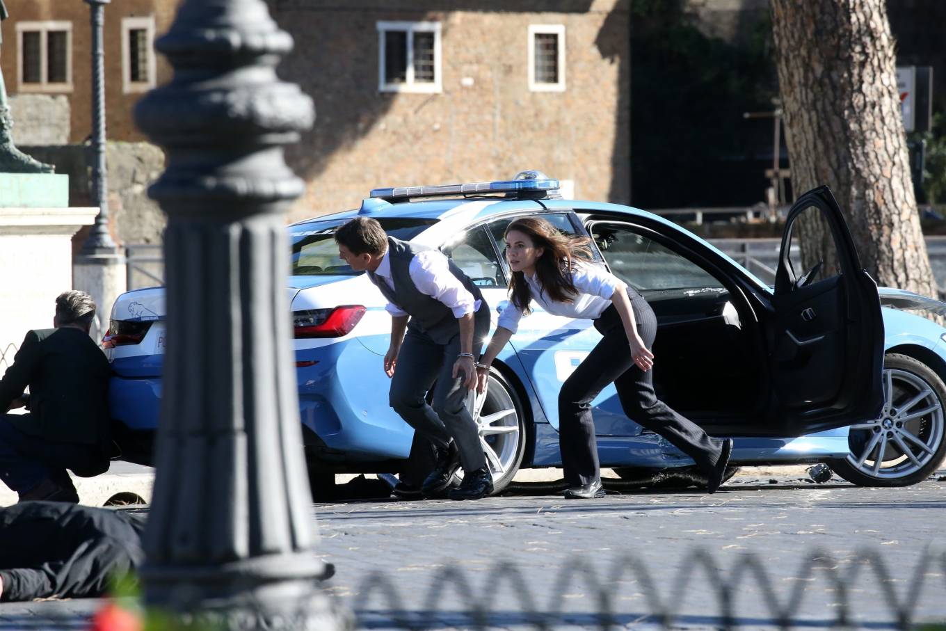 Hayley Atwell – On the set of ‘Mission Impossible 7’ in Rome