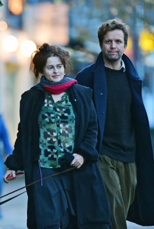 Helena Bonham Carter with boyfriend Rye Dag Holmboe out in London