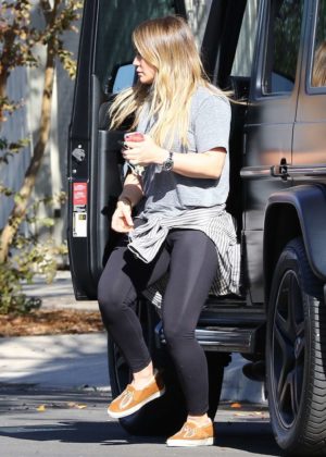 Hilary Duff in Spandex - After workout in Los Angeles
