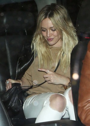 Hilary Duff - Leaving Warwick Night Club in LA