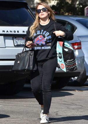 Hilary Duff - Out Shopping in Studio City