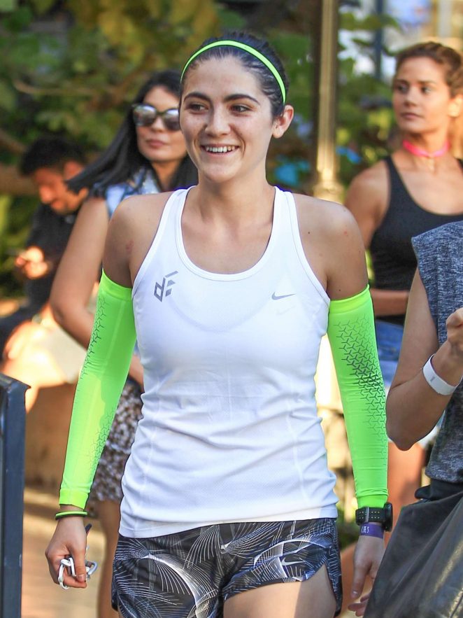 Isabelle Fuhrman in Shorts at her workout in Hollywood – GotCeleb