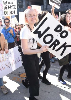 Jena Malone - 2018 Women's March in Los Angeles