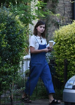 Jenna Louise Coleman at her Home in North London