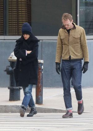 Jennifer Connelly and Paul Bettany out and about in New York