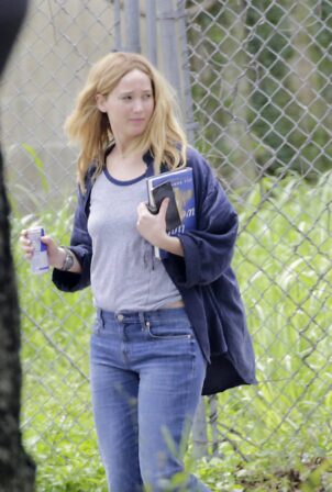 Jennifer Lawrence - Films upcoming movie 'Red, White and Water' in New Orleans