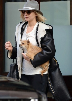 Jennifer Lawrence - Leaving the Greenwich Hotel in NYC