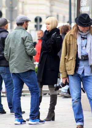 Jennifer Lawrence - On the set of Red Sparrow in Vienna