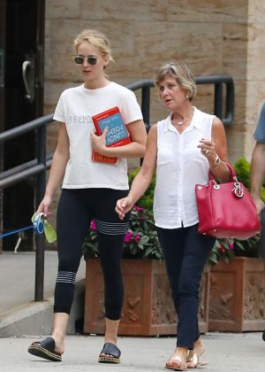Jennifer Lawrence with her mother out in NYC